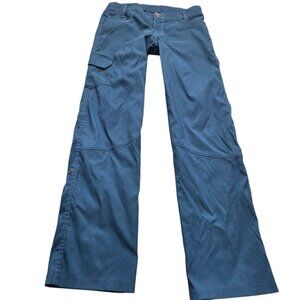Kuhl Pants Boys 12 Blue Nylon Stretch Hiking Outdoor Camping Convertible Read